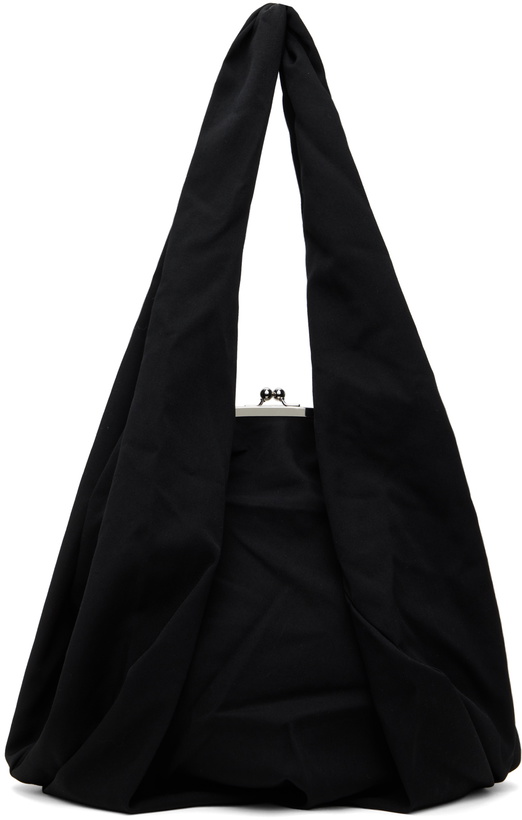 Photo: Y's Black Tuck Clasp Bag