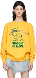 Marc Jacobs Yellow Peanuts Edition 'I Fall In Love' Sweatshirt