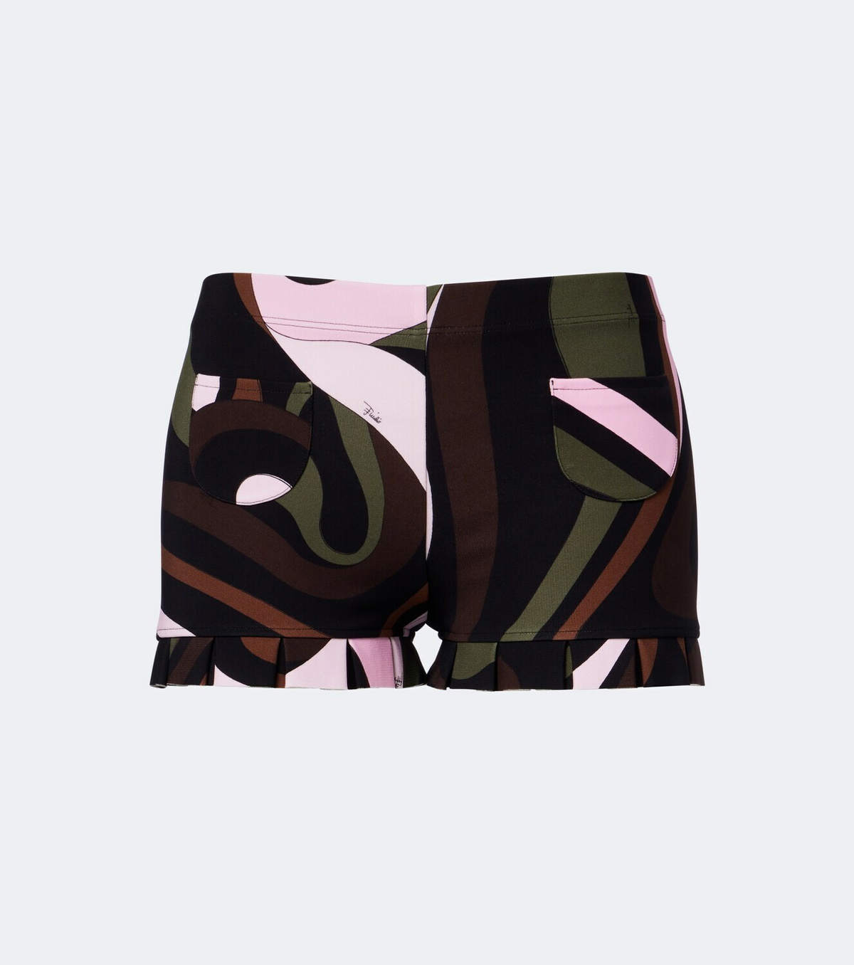 Pucci Marmo ruffled jersey shorts