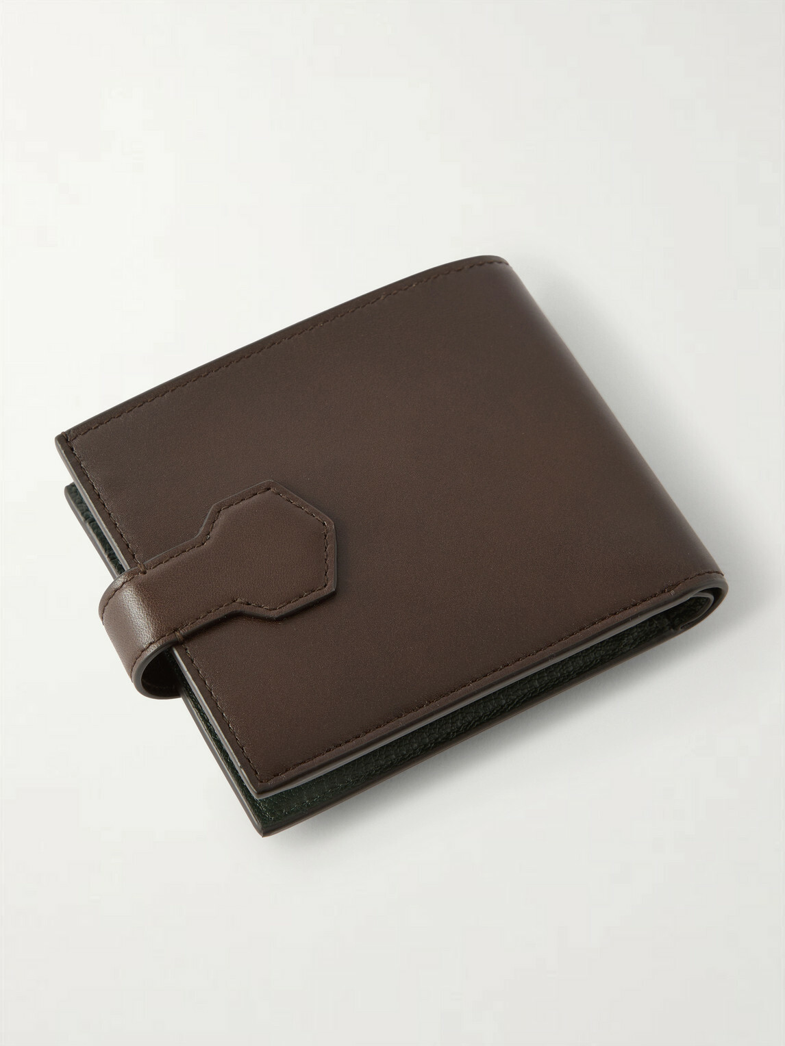 Dunhill - Alfred 4CC&CP Patina-Leather Billfold Wallet