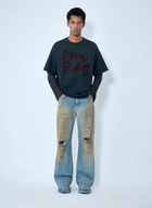 Acne Studios Layered Logo Embellished T-shirt
