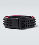 Christian Louboutin Loubi spiked leather belt