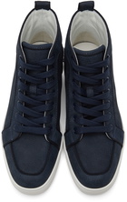 Christian Louboutin Navy Rantus Orlato High Sneakers