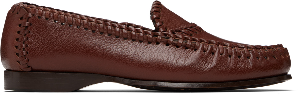 HEREU Brown Sastre Supple Shiny Loafers