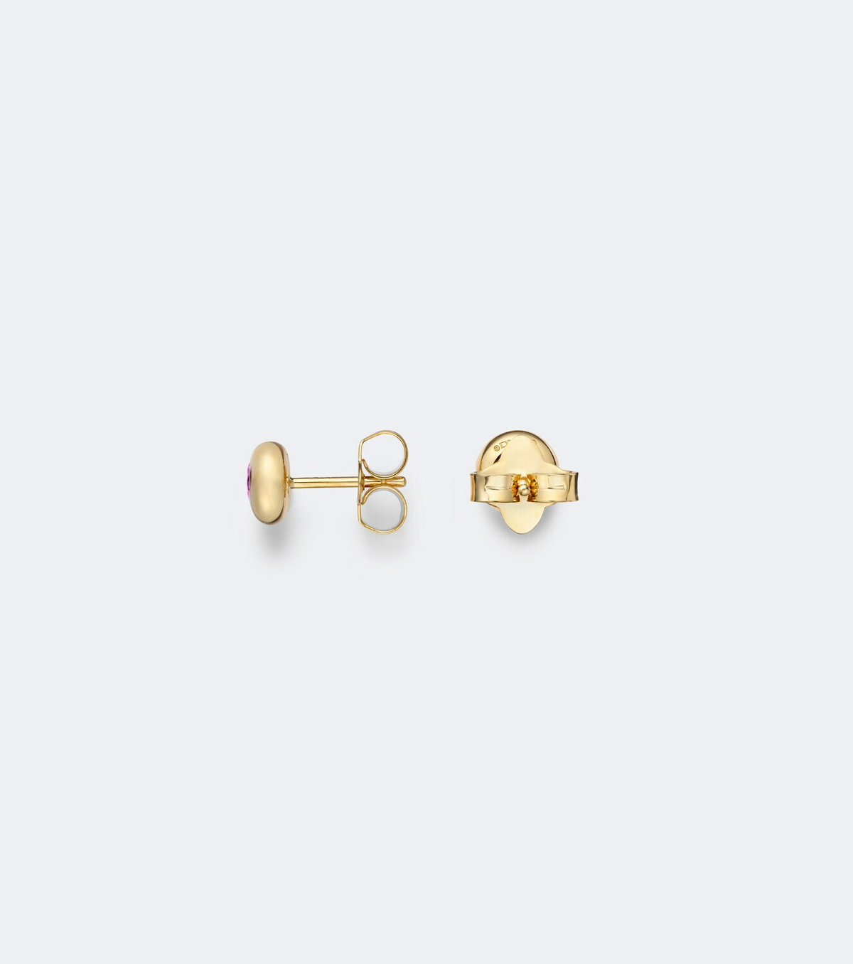 David Yurman Pavé 18kt gold earrings with tourmalines
