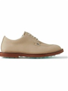 G/FORE - Gallivanter Apron-Toe Nubuck Golf Shoes - Neutrals