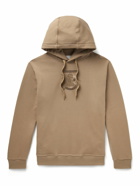 Burberry - Logo-Embroidered Cotton-Blend Jersey Hoodie - Brown