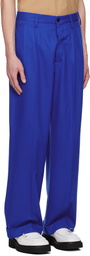 Marni Blue Tuxedo-Style Trousers