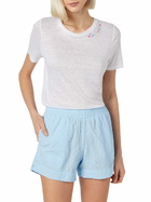 MC2 Saint Barth Woman Sangallo Cotton Pull Up Shorts Meave