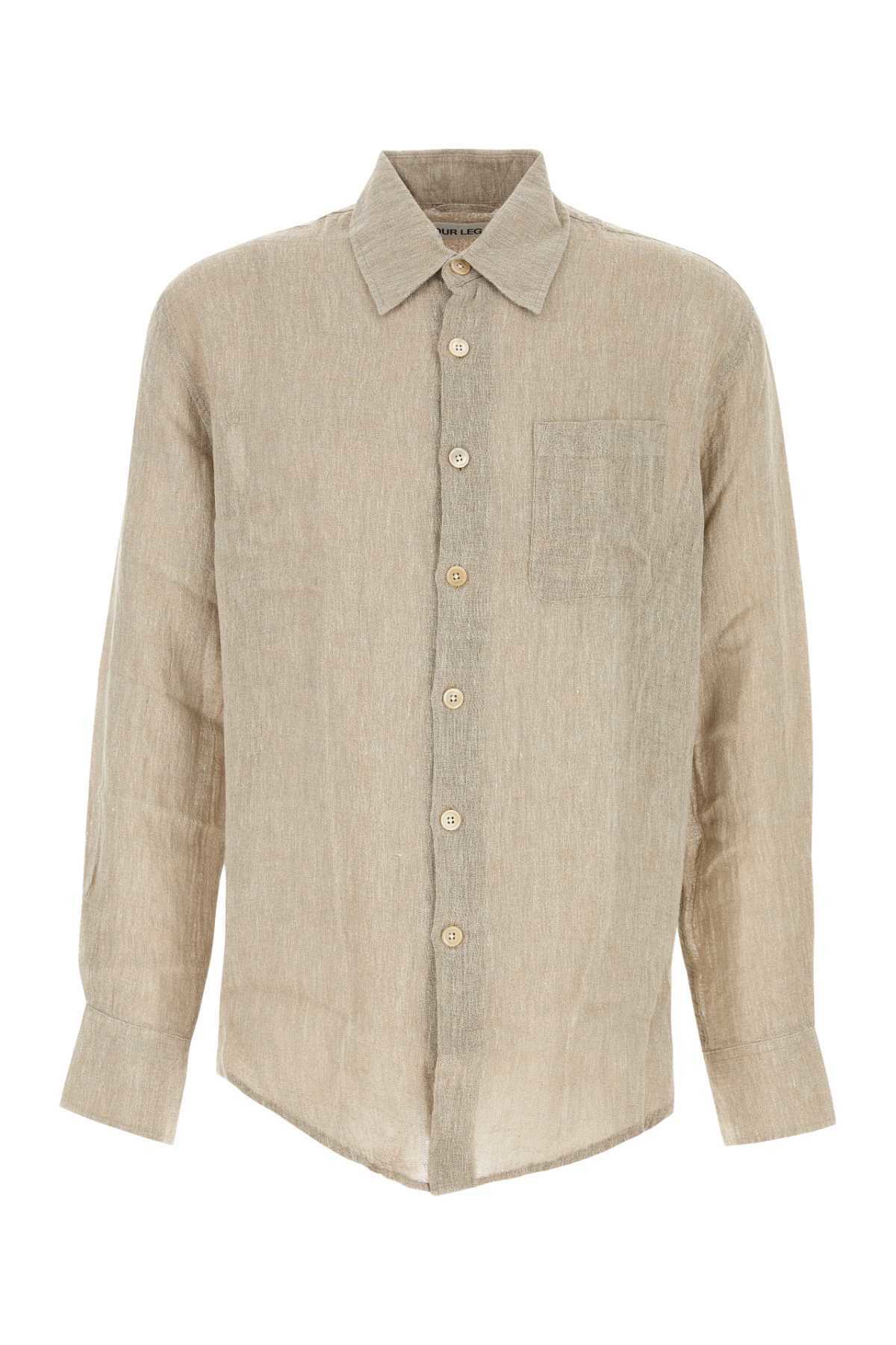 シャツ Our Legacy Cappuccino Linen Blend Shirt Our Legacy Cappuccino Linen Blend Shirt Our Legacy