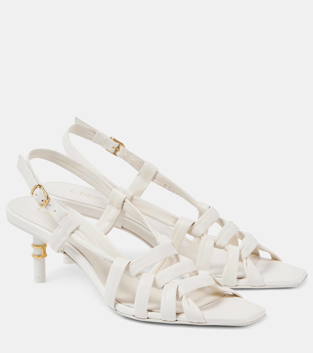 【関税&送料込】Chloe Sandals White Chloé Nama Wedge Sandal in Eggshell | Chloé US