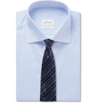 Brioni - Light-Blue Pinstriped Cotton-Poplin Shirt - Men - Blue