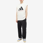 Adidas Men's Basketball Sleeveless T-Shirt in Cloud White F18