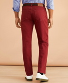Brooks Brothers Men's Garment-Dyed Five-Pocket Jeans | Burgundy