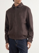 Altea - Arden Herringbone Blouson Jacket - Brown