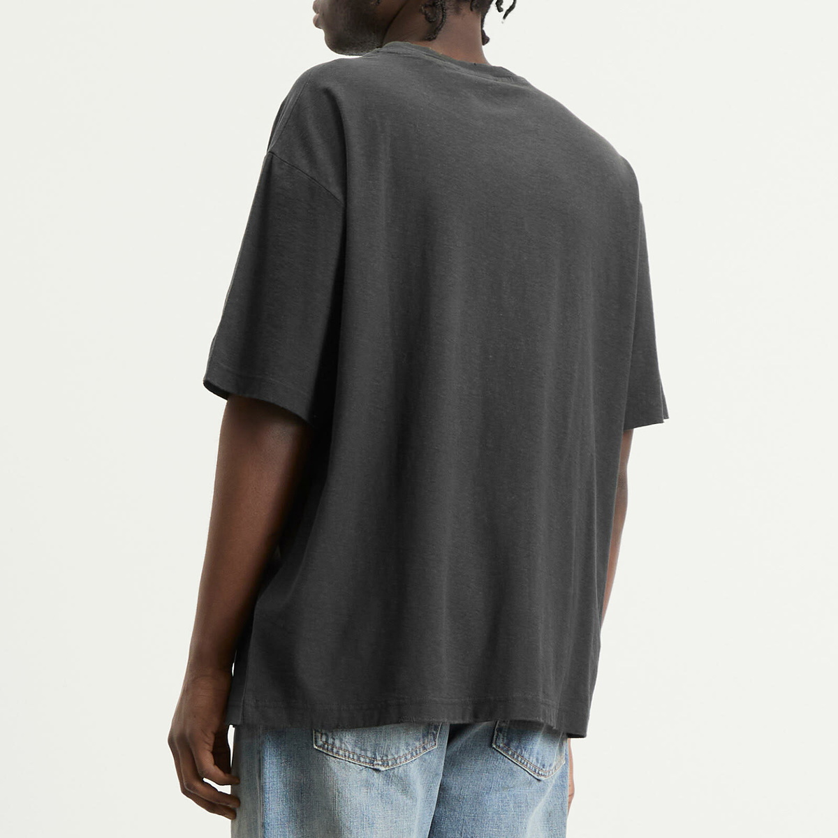 Acne Studios Men's Small 1996 Short Sleeve T-Shirt in Faded Black
