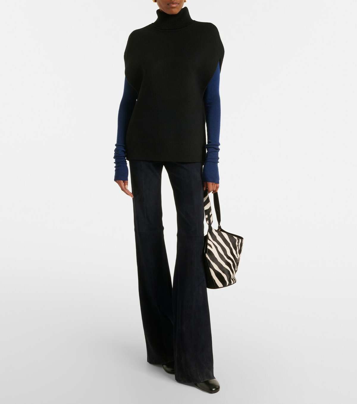 Stouls Gege suede flared pants
