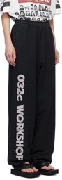 032c Black Outlaw Oversized Lounge Pants