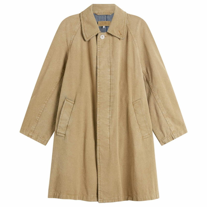 Photo: MM6 Maison Margiela Women's Coated Long Coat in Sand