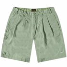 Nike Men's Life Pleated Chino Short in Oil Green/White