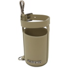 Jacquemus Khaki Le Porte Gourde Bottle Holder Pouch