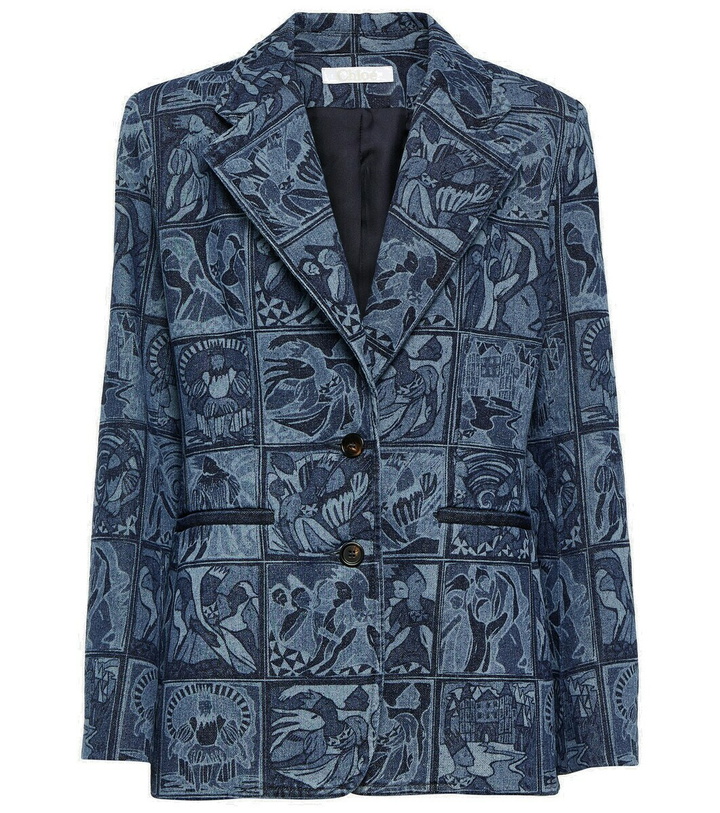 Photo: Chloé Laser-cut denim blazer