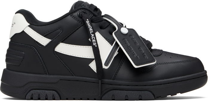 Photo: Off-White Black 'Out Of Office' Leather Sneakers