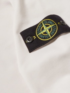 Stone Island - Logo-Appliquéd Cotton-Jersey Hoodie - Neutrals