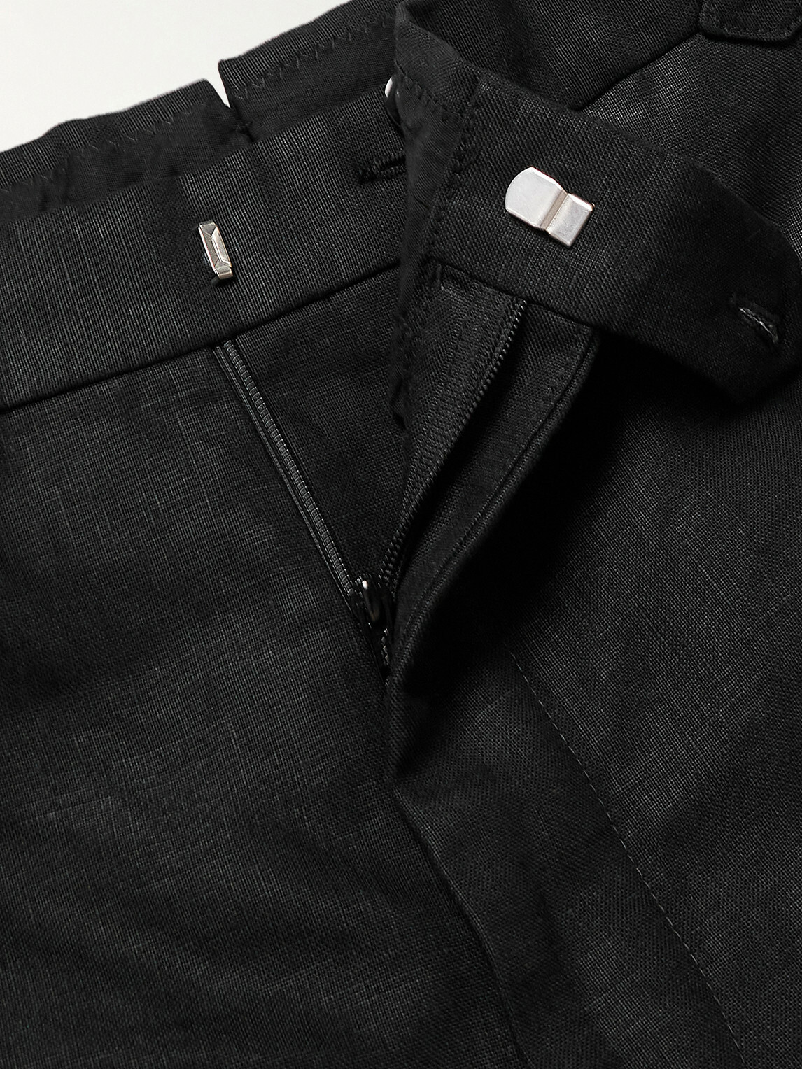 Husbands - Straight-Leg Virgin Wool Trousers - Black