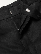 Husbands - Straight-Leg Virgin Wool Trousers - Black