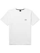 HUGO BOSS - Slim-Fit Logo-Embroidered Stretch-Cotton Jersey Pyjama T-Shirt - White - S