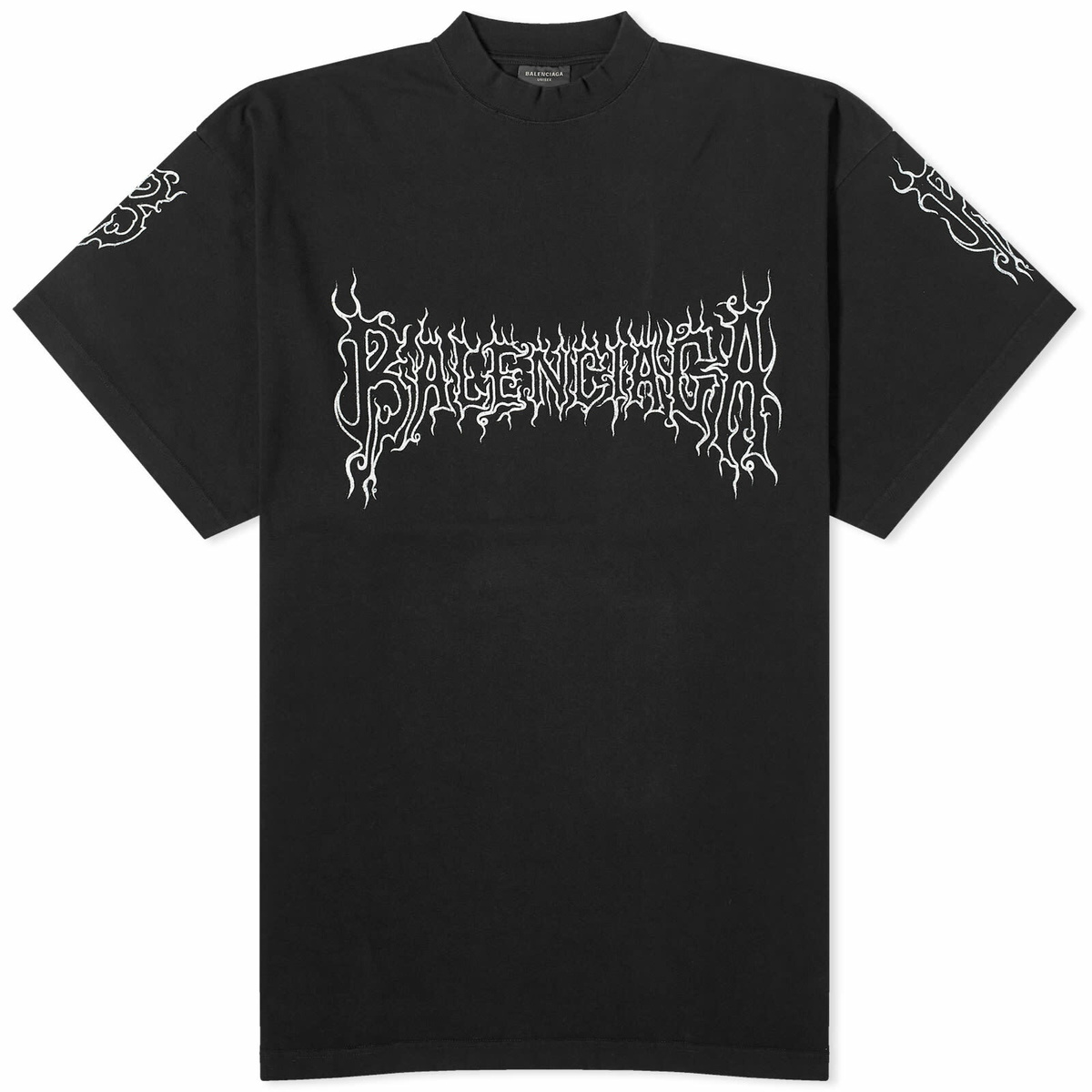 ●送料込●BALENCIAGA●Darkwave グラフィックロゴTシャツ Balenciaga Darkwave Cotton T-shirt | Black | FARFETCH