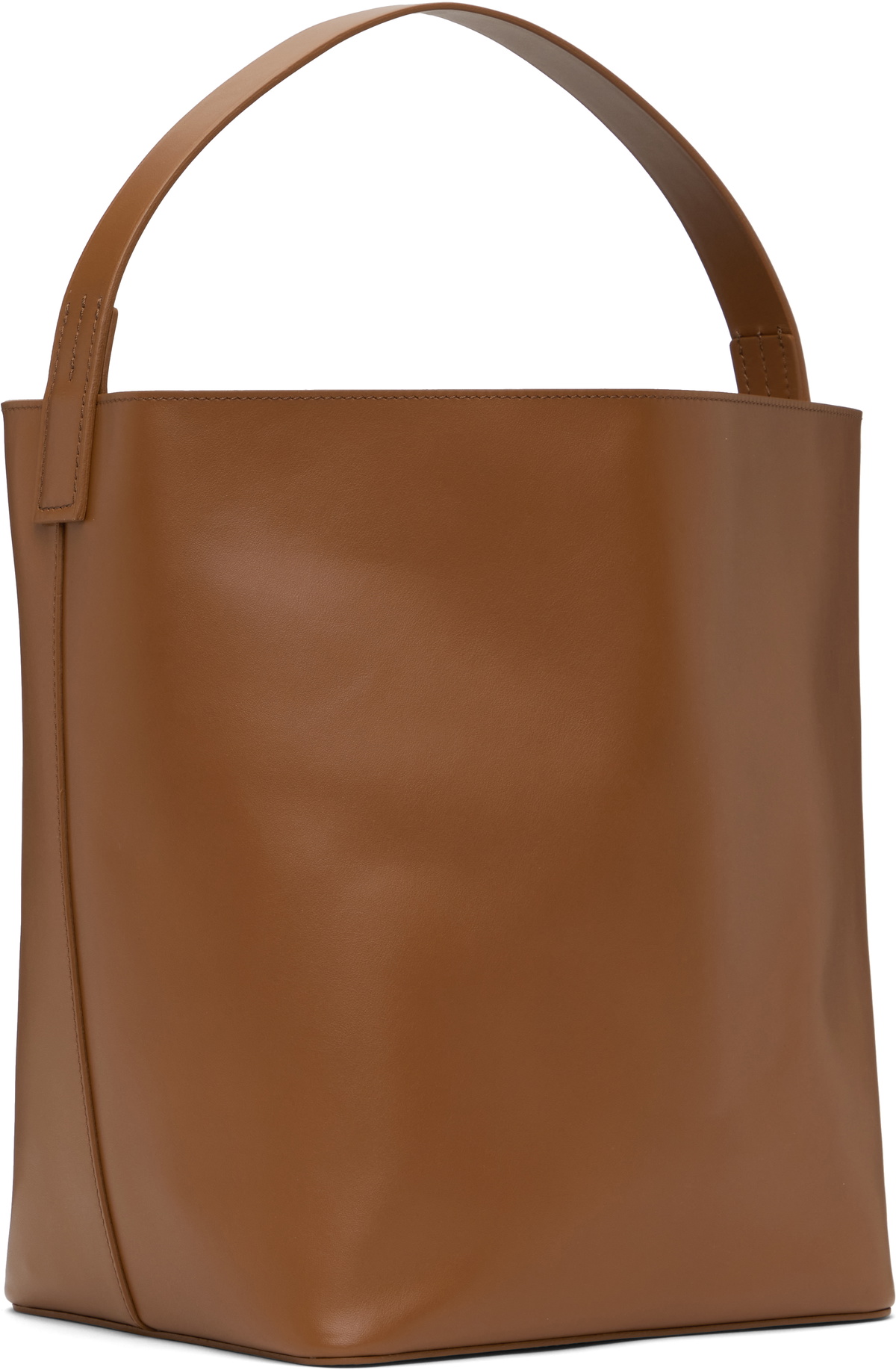 AURALEE Brown AETA Edition Leather Tote Auralee