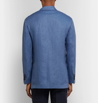 Rubinacci - Blue Slim-Fit Unstructured Herringbone Linen Blazer - Men - Blue