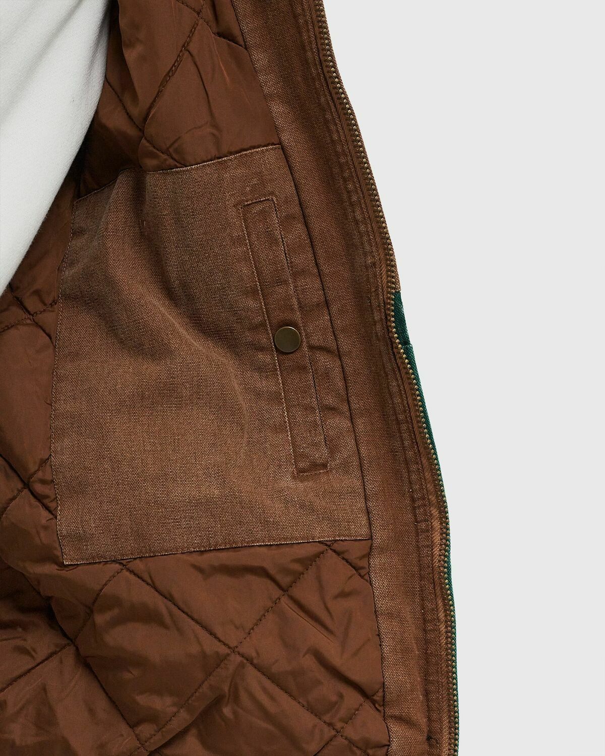 Awake HOODED JACKET Brown Mens Bomber Jacket