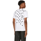 Comme des Garcons Shirt White and Black Basquiat Print T-Shirt