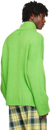 JW Anderson Green Patch Turtleneck