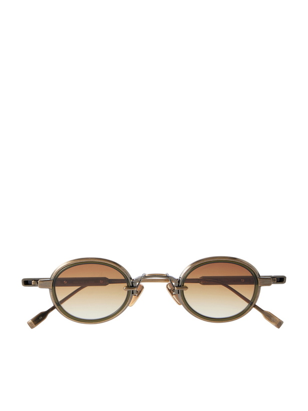 Photo: Sato - Algedi-T Round-Frame Titanium Sunglasses