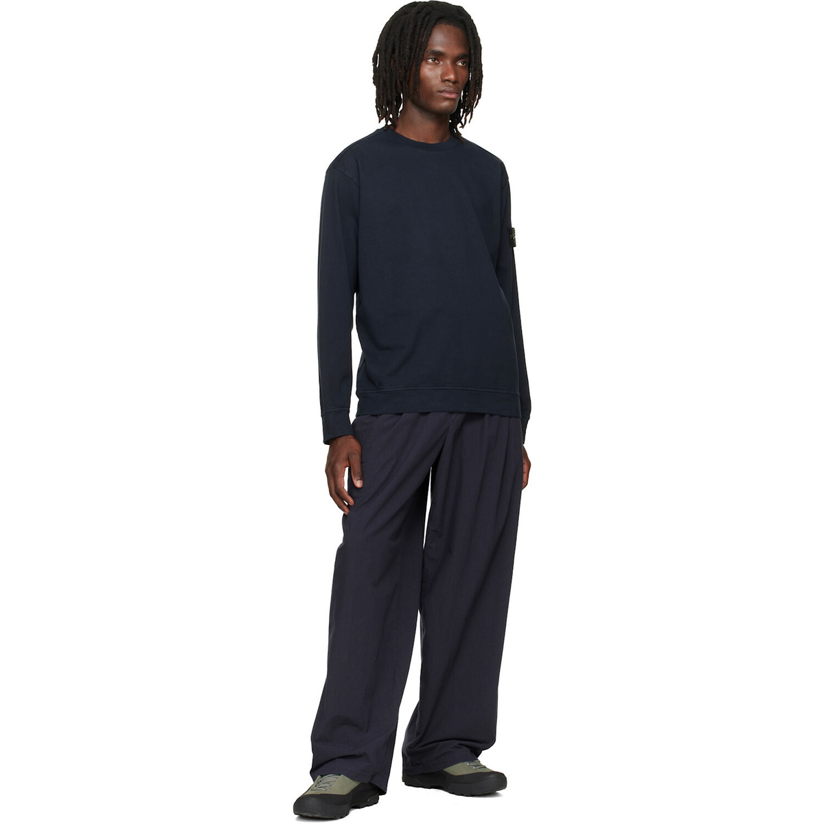 Stone Island Navy 6100057 Organic Cotton Sweatshirt