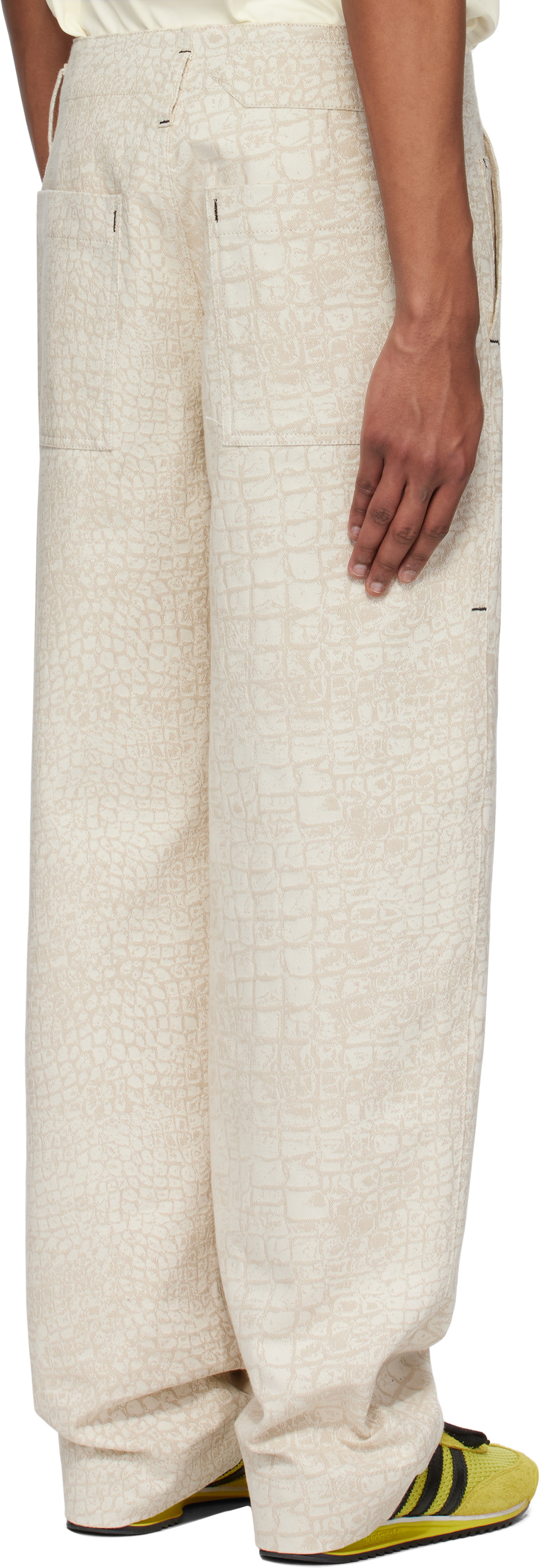 JACQUEMUS Beige La Croisière 'The Fernando de-Nîmes' Jeans Jacquemus