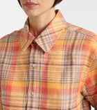 God's True Cashmere Twilight linen shirt with moonstone