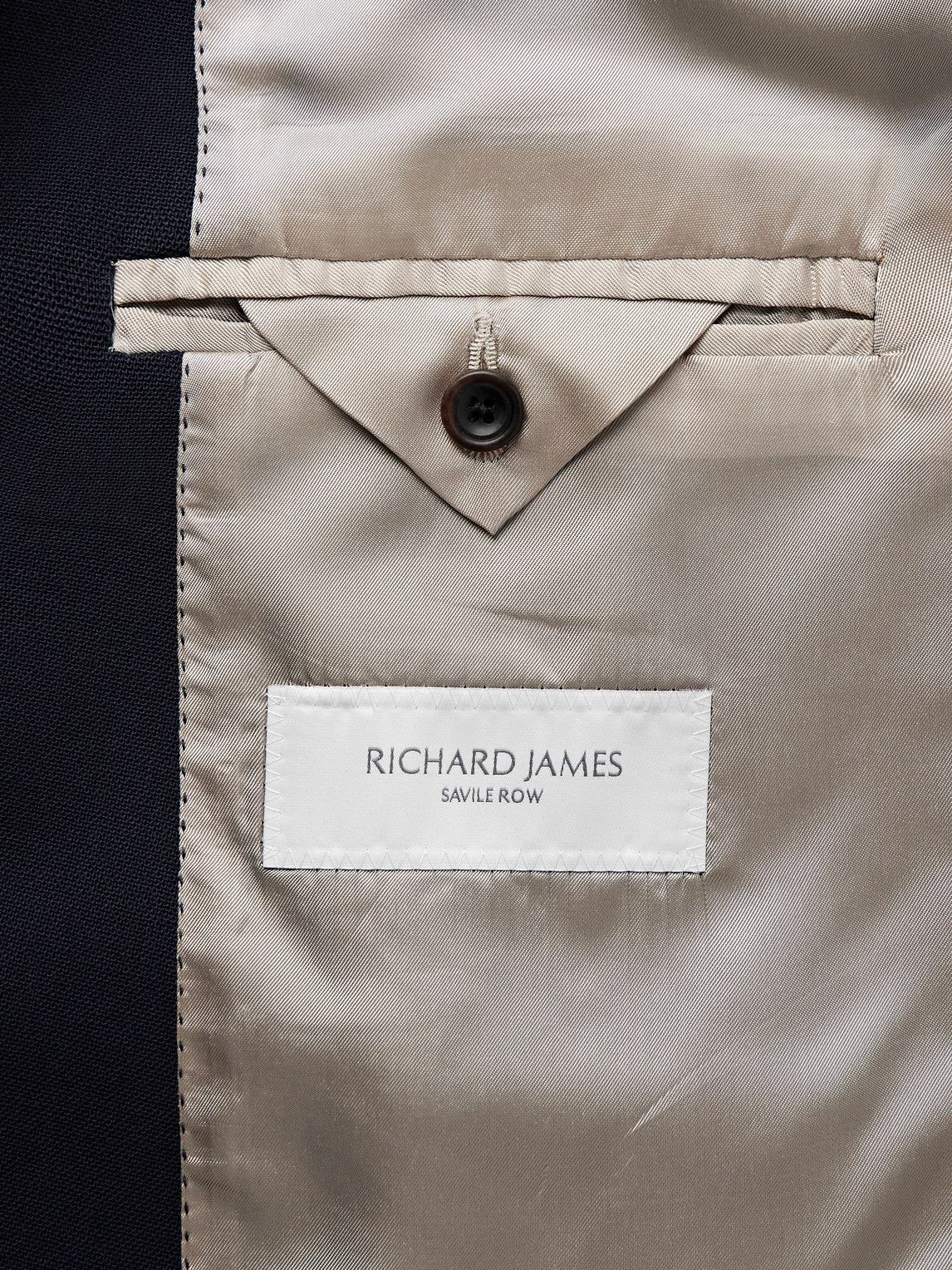 Richard James - Hepworth Double-Breasted Grain de Poudre Wool Suit Jacket - Blue