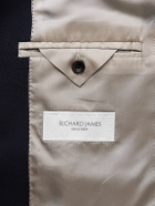 Richard James - Hepworth Double-Breasted Grain de Poudre Wool Suit Jacket - Blue