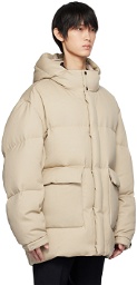 Wooyoungmi Beige Quilted Down Jacket