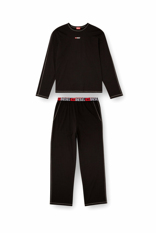 Photo: Diesel Pyjamas in cotton jersey - Pajamas Mens in Black