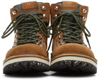 PS by Paul Smith Brown Nubuck Ash Lace-Up Boots