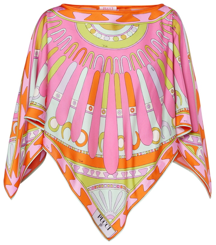 Photo: Pucci Soleil silk twill top