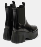 Hogan H-Stripes 651 leather-trimmed Chelsea boots