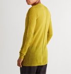 Rick Owens - Biker Slim-Fit Knitted Sweater - Yellow