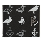 Prada Black and White Seagull Wallet